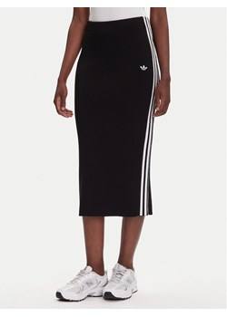 adidas Spódnica ołówkowa adicolor Knit 3-Stripes JW2661 Czarny Regular Fit ze sklepu MODIVO w kategorii Spódnice - zdjęcie 184688603