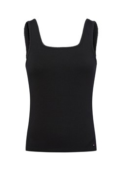 Tommy Hilfiger Top damski Kobiety Dżersej czarny jednolity ze sklepu vangraaf w kategorii Bluzki damskie - zdjęcie 184691651
