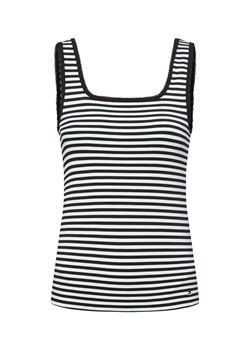 Tommy Hilfiger Top damski Kobiety Dżersej czarny w paski ze sklepu vangraaf w kategorii Bluzki damskie - zdjęcie 184691653