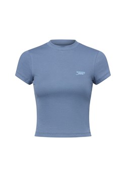 Tommy Jeans Koszulka damska Kobiety Bawełna niebieski jednolity ze sklepu vangraaf w kategorii Bluzki damskie - zdjęcie 184691671