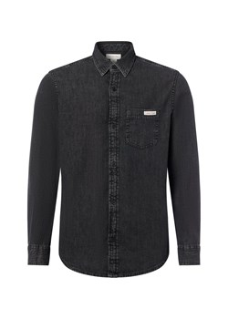 Calvin Klein Jeans Męska koszula dżinsowa Mężczyźni Regular Fit Bawełna antracytowy jednolity ze sklepu vangraaf w kategorii Koszule męskie - zdjęcie 184691673