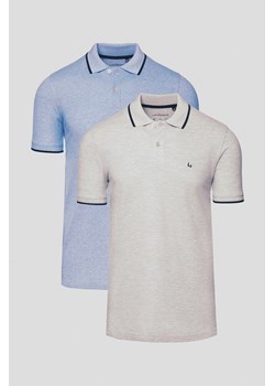 Zestaw 2 Koszulek Polo Bawełnianych Borin ze sklepu Lancerto S.A. w kategorii T-shirty męskie - zdjęcie 184692211