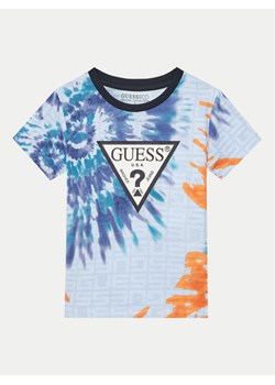 Guess T-Shirt N5GI07 K8HM4 Niebieski Regular Fit ze sklepu MODIVO w kategorii T-shirty chłopięce - zdjęcie 184693413