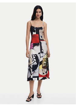 Desigual Sukienka codzienna Newspaper Coll 25SWVK40 Kolorowy Regular Fit ze sklepu MODIVO w kategorii Sukienki - zdjęcie 184695580