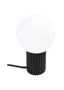 Czarna ryflowana lampa stołowa - K601-Buble ze sklepu Edinos.pl w kategorii Lampy stołowe - zdjęcie 184695821