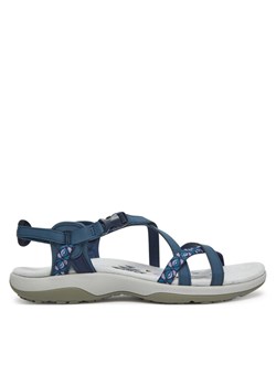Sandały Skechers 40955 NVY Granatowy ze sklepu eobuwie.pl w kategorii Sandały damskie - zdjęcie 184696031