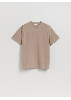 Reserved - Strukturalny t-shirt comfort fit - brązowy ze sklepu Reserved w kategorii T-shirty męskie - zdjęcie 184696420