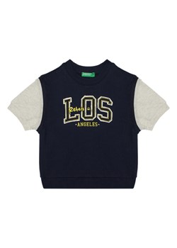 United Colors Of Benetton Bluza 3BC1G10IN Granatowy Regular Fit ze sklepu MODIVO w kategorii Swetry chłopięce - zdjęcie 184697082