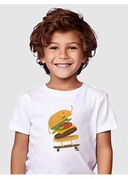 WOOOP Koszulka &quot;Burger Wipeout&quot; w kolorze białym ze sklepu Limango Polska w kategorii T-shirty chłopięce - zdjęcie 184697663