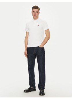 AMI PARIS Polo BFUPL001.760 Biały Regular Fit ze sklepu MODIVO w kategorii T-shirty męskie - zdjęcie 184698920