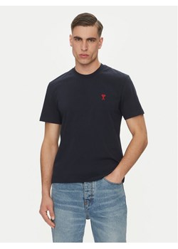 AMI PARIS T-Shirt BFUTS035.724 Granatowy Regular Fit ze sklepu MODIVO w kategorii T-shirty męskie - zdjęcie 184698932