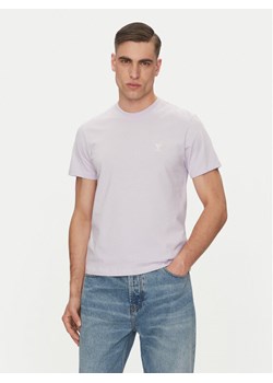 AMI PARIS T-Shirt HTS060.724 Fioletowy Regular Fit ze sklepu MODIVO w kategorii T-shirty męskie - zdjęcie 184698933