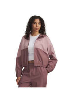 Damska kurtka Under Armour UA Rival Woven - różowa ze sklepu Sportstylestory.com w kategorii Kurtki damskie - zdjęcie 184700440