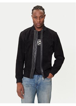 BOSS Kurtka skórzana Johice 50543505 Czarny Regular Fit ze sklepu MODIVO w kategorii Kurtki męskie - zdjęcie 184701582