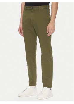 HUGO Chinosy 50530886 Zielony Slim Fit ze sklepu MODIVO w kategorii Spodnie męskie - zdjęcie 184701621