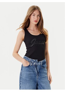 Guess Top W5YP00 KCXJ2 Czarny Regular Fit ze sklepu MODIVO w kategorii Bluzki damskie - zdjęcie 184701803