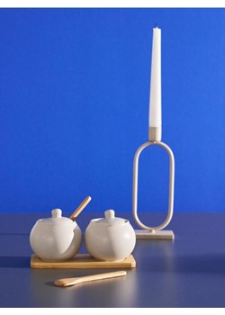 Sinsay - Ceramiczne pojemniki do przechowywania 2 pack - szary ze sklepu Sinsay w kategorii Pojemniki kuchenne - zdjęcie 184704143