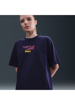 Damski T-shirt piłkarski Nike FC Barcelona Supporter - Fiolet ze sklepu Nike poland w kategorii Bluzki damskie - zdjęcie 184704243
