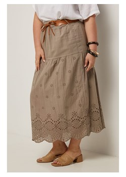 Curvy Lady Spódnica w kolorze jasnobrązowym ze sklepu Limango Polska w kategorii Spódnice - zdjęcie 184704890