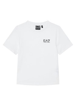EA7 Emporio Armani T-Shirt 7B000020 AF10378 U0002 Biały Regular Fit ze sklepu MODIVO w kategorii T-shirty chłopięce - zdjęcie 184706702