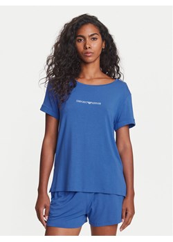 Emporio Armani T-Shirt EW000780 AF12192 UA012 Niebieski Regular Fit ze sklepu MODIVO w kategorii Bluzki damskie - zdjęcie 184706741