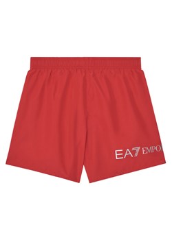 EA7 Emporio Armani Szorty kąpielowe 7B000109 AF13049 M5023 Czerwony Regular Fit ze sklepu MODIVO w kategorii Kąpielówki chłopięce - zdjęcie 184706784