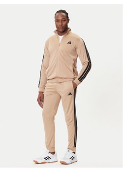 adidas Dres Basic 3-Stripes JX5501 Beżowy Regular Fit ze sklepu MODIVO w kategorii Dresy męskie - zdjęcie 184706924