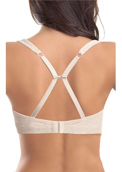 Biustonosz damski miękki bawełniany w sportowym stylu ecru Natural Cotton 1454 Sielei, Kolor ecru, Rozmiar 70B, Sielei ze sklepu Primodo w kategorii Biustonosze - zdjęcie 184708112
