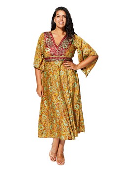 Aller Simplement Sukienka w kolorze zielono-pomarańczowym ze sklepu Limango Polska w kategorii Sukienki - zdjęcie 184708214