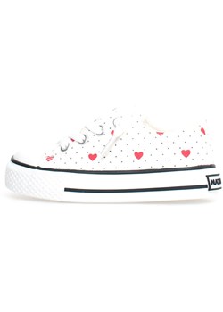 Naturino Sneakersy &quot;Ayasy&quot; w kolorze biało-czerwonym ze sklepu Limango Polska w kategorii Trampki dziecięce - zdjęcie 184708304