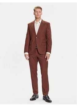 BOSS Garnitur H-Huge 50546080 Brązowy Slim Fit ze sklepu MODIVO w kategorii Garnitury męskie - zdjęcie 184709782