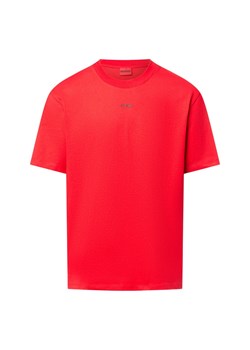 HUGO Koszulka męska - Dapolino Mężczyźni Bawełna czerwony jednolity ze sklepu vangraaf w kategorii T-shirty męskie - zdjęcie 184710051