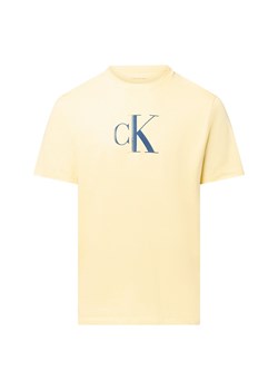 Calvin Klein Jeans Koszulka męska Mężczyźni Bawełna żółty jednolity ze sklepu vangraaf w kategorii T-shirty męskie - zdjęcie 184710070