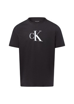 Calvin Klein Jeans Koszulka męska Mężczyźni Bawełna czarny jednolity ze sklepu vangraaf w kategorii T-shirty męskie - zdjęcie 184710071