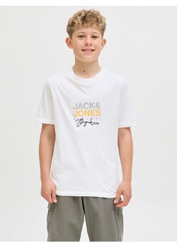JACK &amp; JONES Junior Koszulka w kolorze białym ze sklepu Limango Polska w kategorii T-shirty chłopięce - zdjęcie 184713362