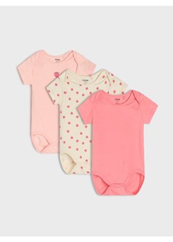 Sinsay - Body 3 pack - kremowy ze sklepu Sinsay w kategorii Odzież dla niemowląt - zdjęcie 184720343