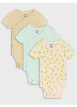 Sinsay - Body 3 pack - kremowy ze sklepu Sinsay w kategorii Body niemowlęce - zdjęcie 184720350