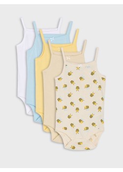 Sinsay - Body na ramiączkach 5 pack - biały ze sklepu Sinsay w kategorii Body niemowlęce - zdjęcie 184720354