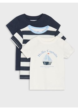 Sinsay - Koszulki 3 pack - kremowy ze sklepu Sinsay w kategorii Odzież dla niemowląt - zdjęcie 184720421
