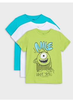 Sinsay - Koszulki 3 pack Monsters University - wielobarwny ze sklepu Sinsay w kategorii T-shirty chłopięce - zdjęcie 184720521