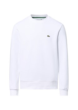 Lacoste Męska bluza nierozpinana Mężczyźni Materiał dresowy biały jednolity ze sklepu vangraaf w kategorii Bluzy męskie - zdjęcie 184721272