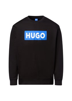 HUGO BLUE Bluza damska - Classic Crew Kobiety Bawełna czarny nadruk ze sklepu vangraaf w kategorii Bluzy męskie - zdjęcie 184721290