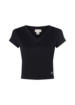Calvin Klein Jeans Koszulka damska Kobiety Bawełna czarny jednolity ze sklepu vangraaf w kategorii Bluzki damskie - zdjęcie 184721303