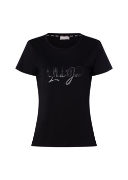Liu Jo Collection Koszulka damska Kobiety Bawełna czarny jednolity ze sklepu vangraaf w kategorii Bluzki damskie - zdjęcie 184721321