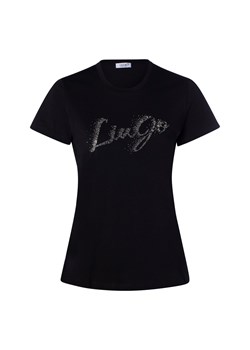 Liu Jo Collection Koszulka damska Kobiety Bawełna czarny jednolity ze sklepu vangraaf w kategorii Bluzki damskie - zdjęcie 184721323