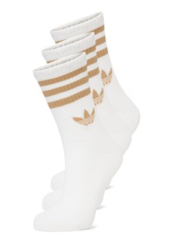 adidas Originals Skarpety w 3-paku Kobiety Bawełna biały w paski ze sklepu vangraaf w kategorii Skarpetki damskie - zdjęcie 184721350