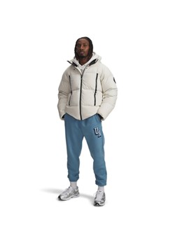 Męskie spodnie dresowe joggery Under Armour UA Icon Flc Graphic - niebieskie ze sklepu Sportstylestory.com w kategorii Spodnie męskie - zdjęcie 184721914