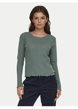 ONLY Bluzka Carlotta 15291987 Zielony Regular Fit ze sklepu MODIVO w kategorii Bluzki damskie - zdjęcie 184722431