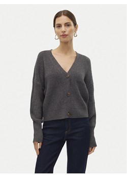Vero Moda Kardigan Lea 10249632 Szary Regular Fit ze sklepu MODIVO w kategorii Swetry damskie - zdjęcie 184722453