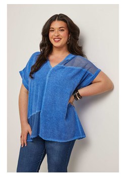 Curvy Lady Bluzka w kolorze niebieskim ze sklepu Limango Polska w kategorii Bluzki damskie - zdjęcie 184723342